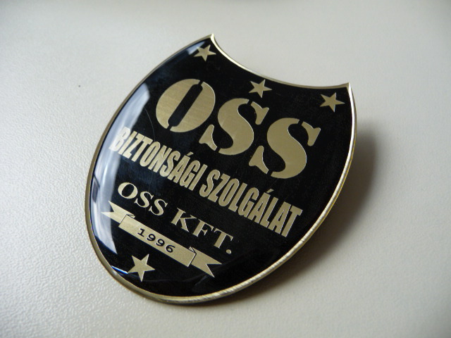 Vert plasztikus festett kitűzők